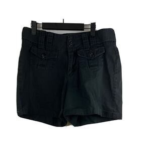 Women's Riders Casual Black Bermuda Shorts Size 10M